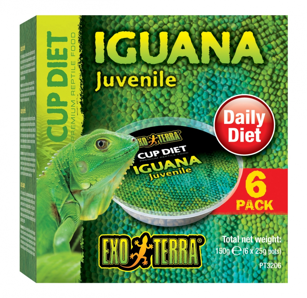 Zdjęcie Exo-Terra Cup Diet Juvenile Iguana Food  pokarm dla młodych legwanów 6 x 25g