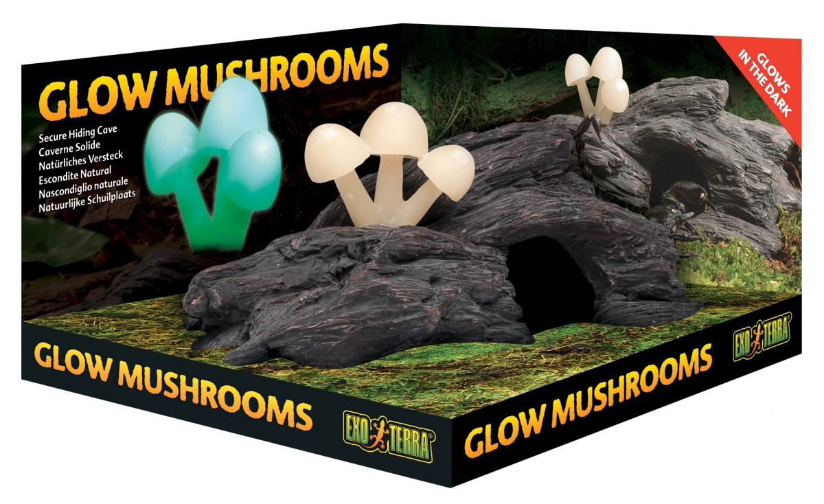 Zdjęcie Exo-Terra Glow Mushrooms kryjówka świecące grzyby  24 x 13 x 10 cm 