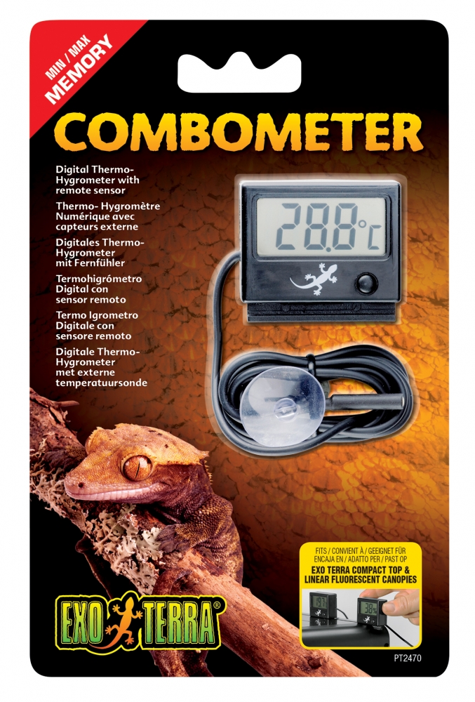 Zdjęcie Exo-Terra Combometer higrometr i termometr elektroniczny do terrariów  4,5 x 1,6 x 4 cm
