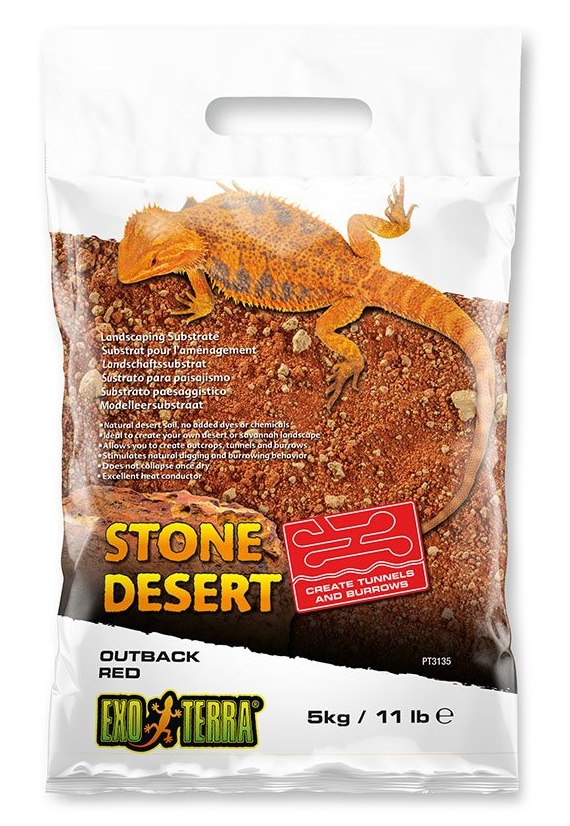 Zdjęcie Exo-Terra Stone Desert podłoże do terrarium  Outback Red czerwona pustynia 5kg