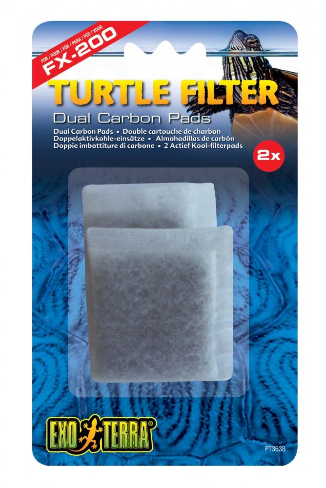 Zdjęcie Exo-Terra Dual Carbon Pads wkład węglowy do filtra  Turtle Filter FX-200  2 szt.
