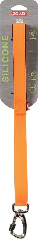 Zdjęcie Zolux Smycz silikonowa  pomarańczowa 2,5 cm