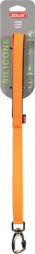 Zdjęcie Zolux Smycz silikonowa  pomarańczowa 2,0 cm