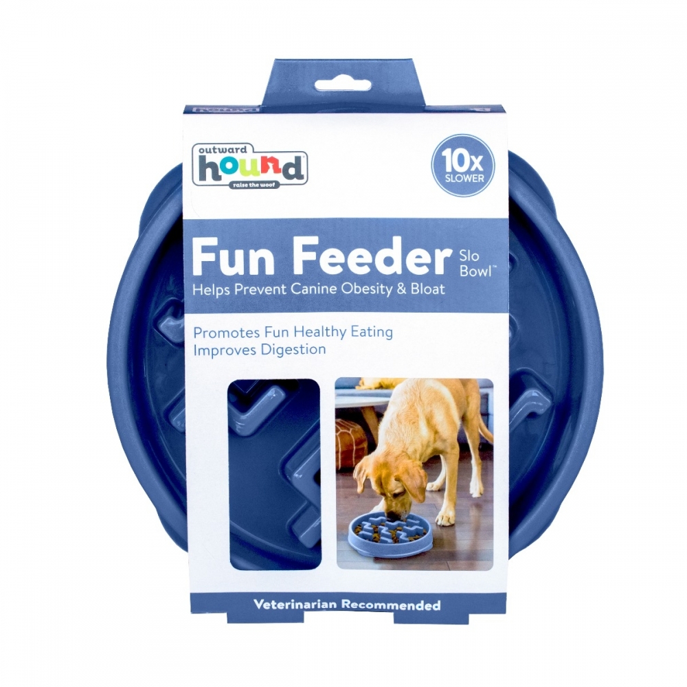 Zdjęcie Outward Hound Fun Feeder™ miska spowalniająca jedzenie  niebieska ø ok. 32 cm