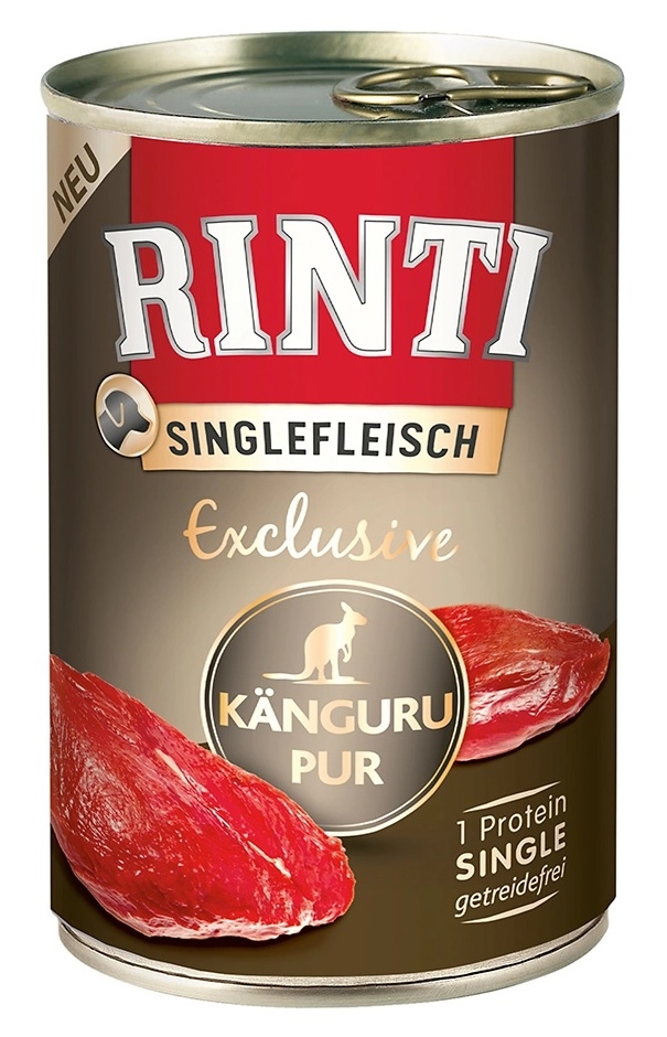 Zdjęcie Rinti Single Protein Exclusive puszka  czysty kangur 400g