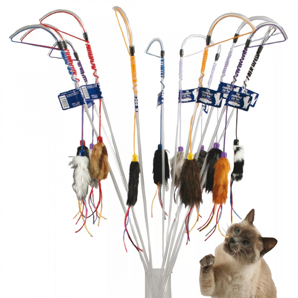 Zdjęcie Vee-Toys PURRfect Cat Toy wędka premium dla kota   90 cm
