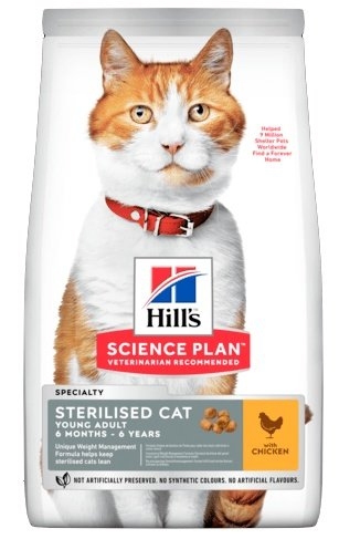 Zdjęcie Hill's Young Adult Sterilised Cat  Chicken 1.5kg