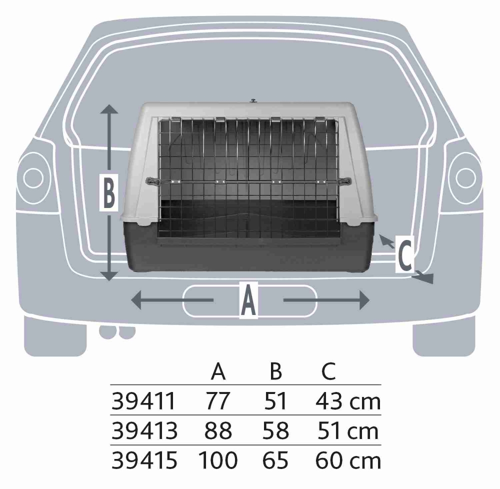 Zdjęcie Trixie Transporter Journey samochodowy S-M   77 x 43 x 51 cm